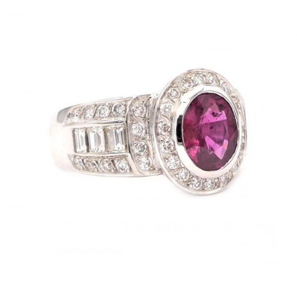 anillo rubi diamantes  2