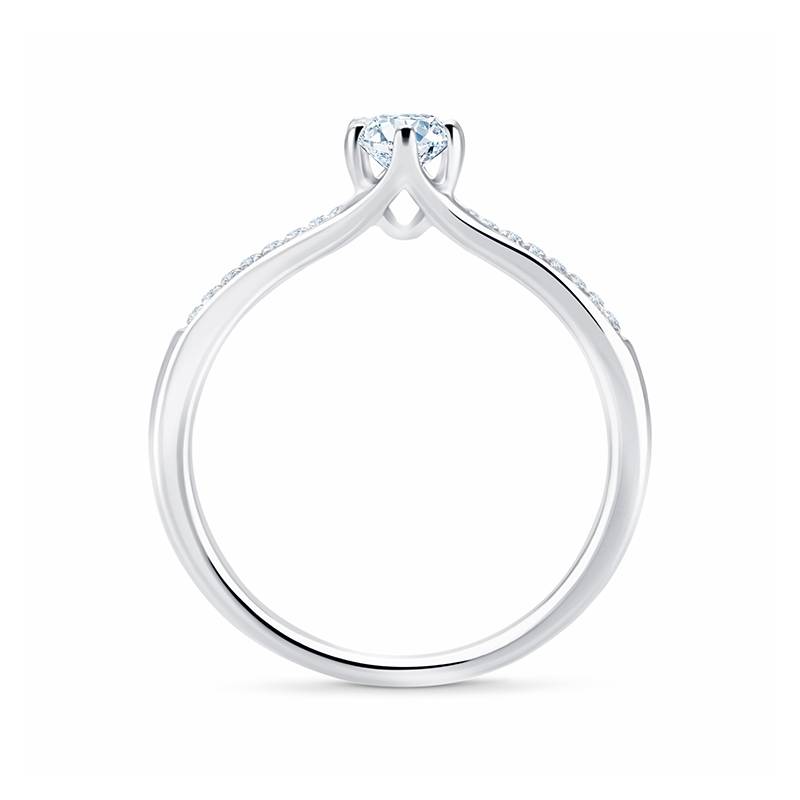 Sortija "Sydney" con brillantes de diseño clásico - SR 6