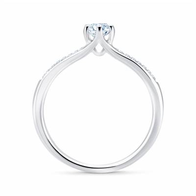 Sortija "Sydney" con brillantes de diseño clásico - SR 6