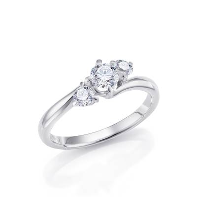 Anillo "Cibeles" en oro y diamantes colección Madrid - SR 65