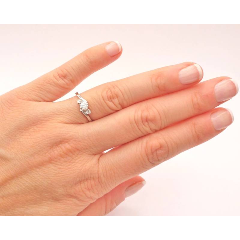 Anillo "Cibeles" en oro y diamantes colección Madrid - SR 65