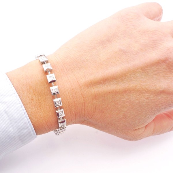 pulsera de diamantes princesa