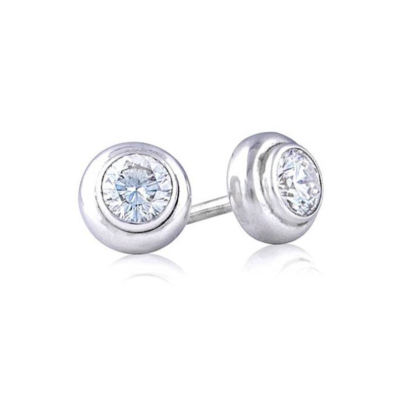 pendientes chaton diamantes