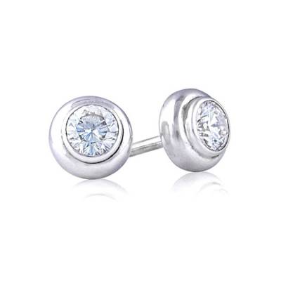 pendientes chaton diamantes