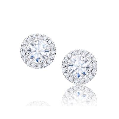 Pendientes SKY Diamantes con Orla - PR 1