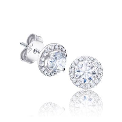 Pendientes SKY Diamantes con Orla - PR 1-2