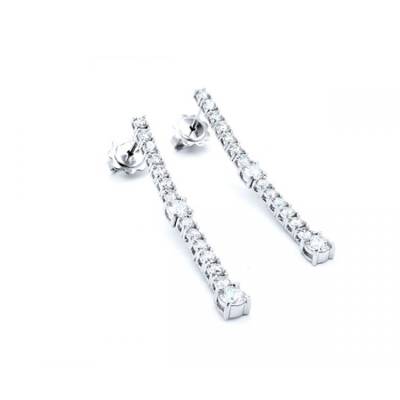 pendientes largos de diamantes