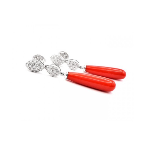 pendientes de coral