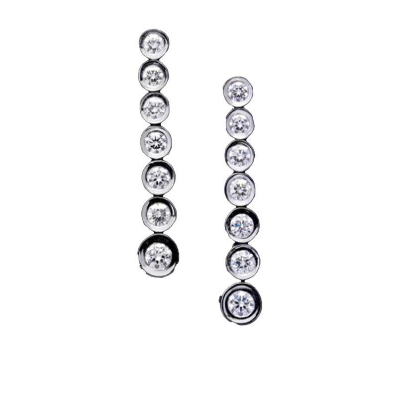 pendientes largos diamantes