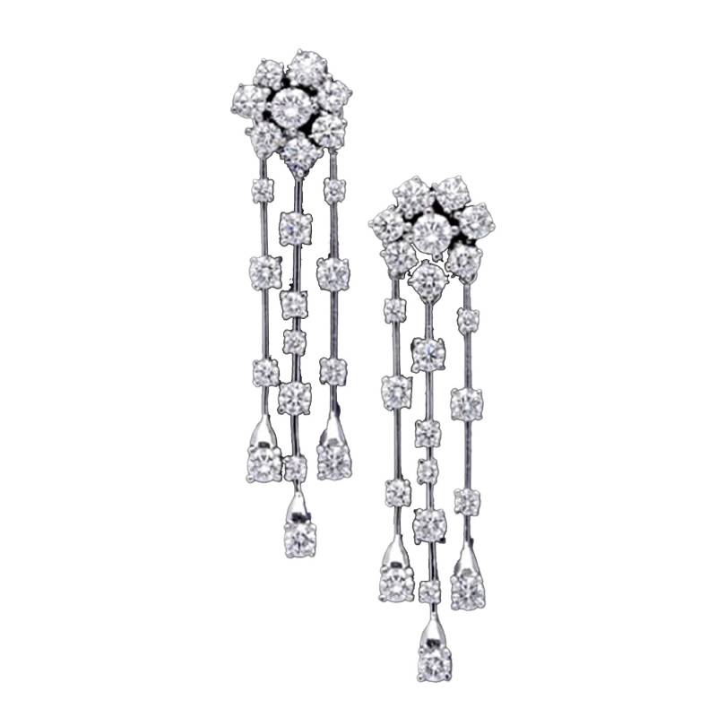 pendientes largos diamantes