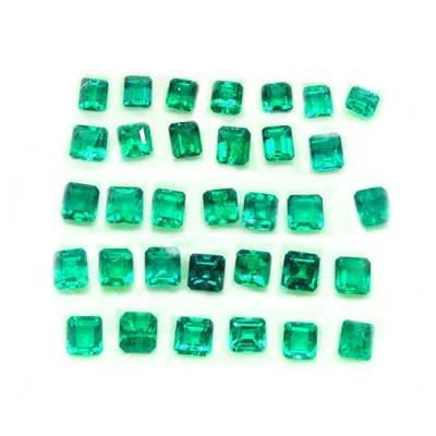 lote de esmeraldas cuadradas