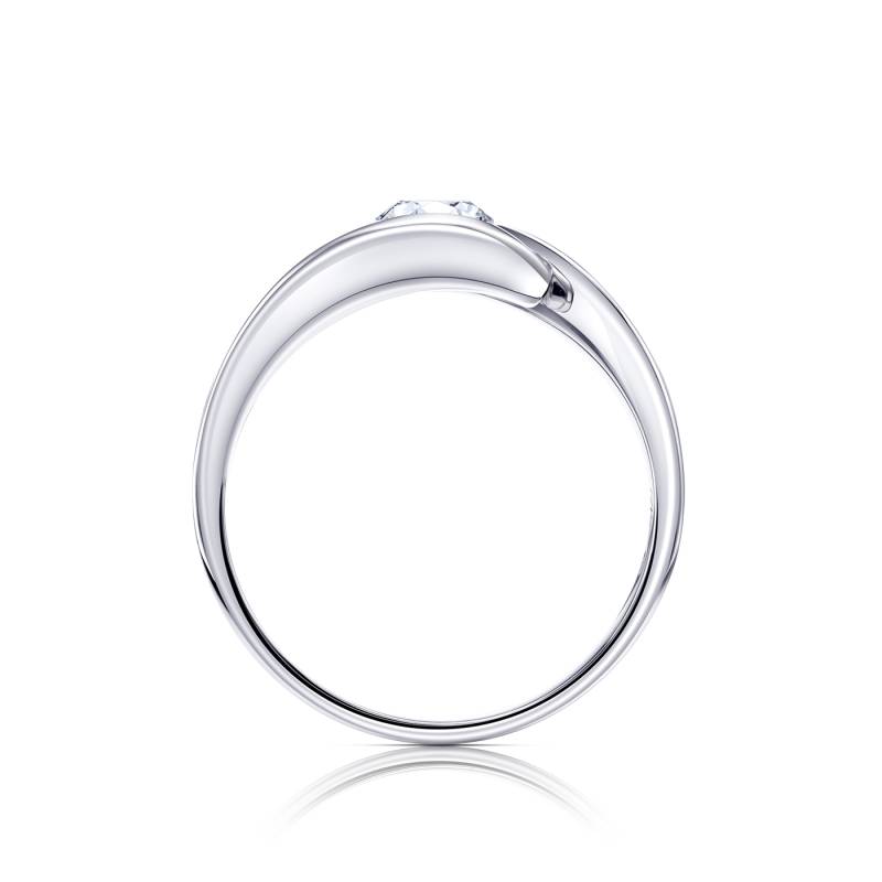 Solitario "Hikari" de pedida moderno de mujer de oro 18k con diamante-SC 169i-3