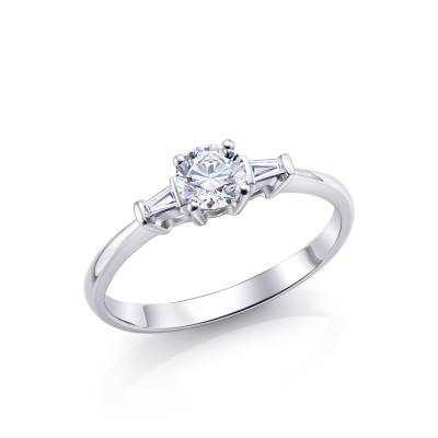 Sortija Diamond  trilogy clásica de excelente calidad  - SC 299-2