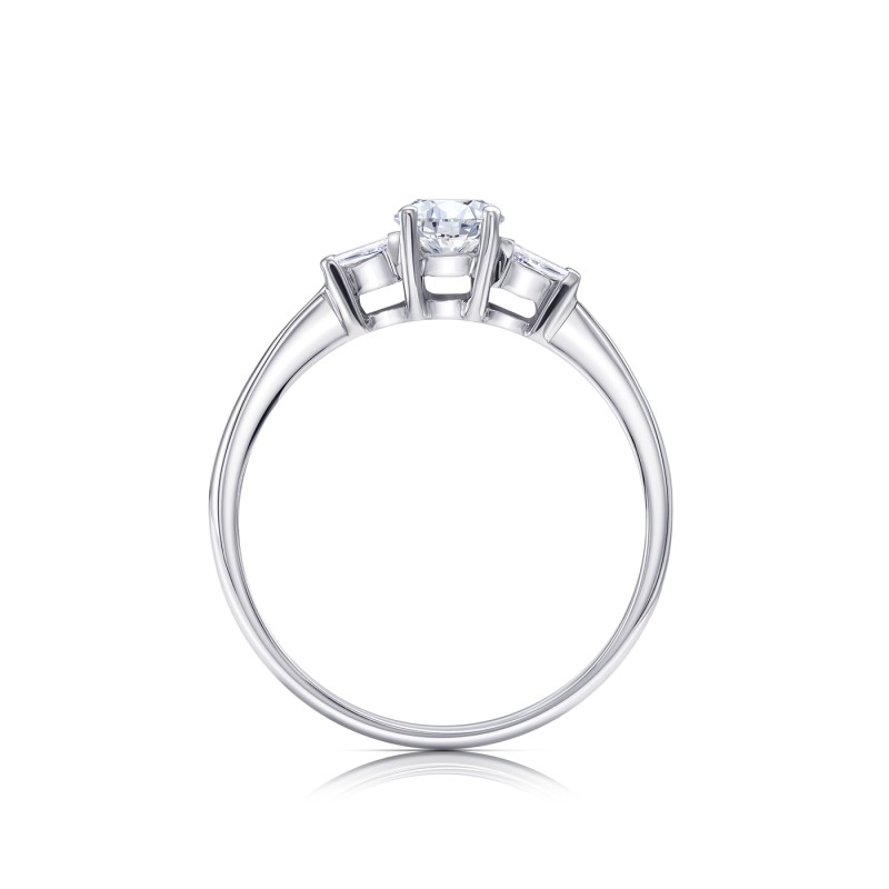 Sortija Diamond  trilogy clásica de excelente calidad  - SC 299-3