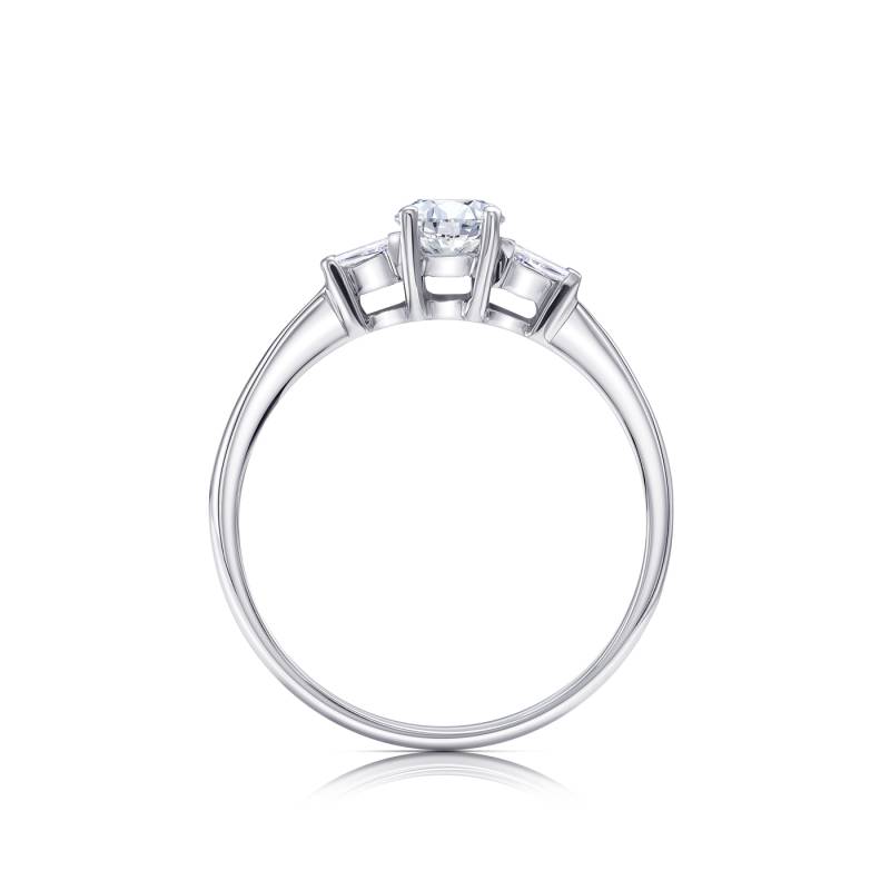 Sortija Diamond  trilogy clásica de excelente calidad  - SC 299-3