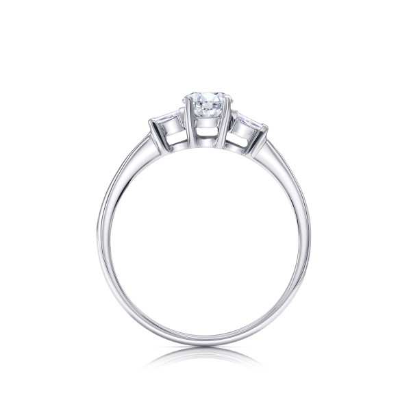 Sortija Diamond  trilogy clásica de excelente calidad  - SC 299-3