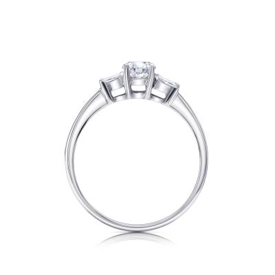 Sortija Diamond  trilogy clásica de excelente calidad  - SC 299-3