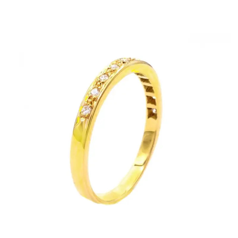 alianza brillantes oro amarillo