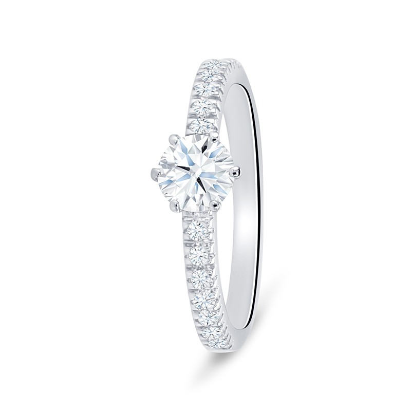 Sortija "Jaipur" colección de "Oro Blanco y diamantes" - SK 2