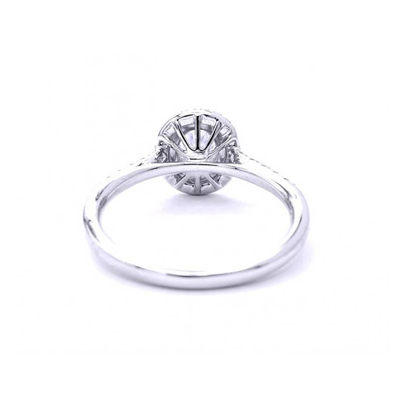 Sortija "Sakura" oro blanco 18k con orla de brillantes-1