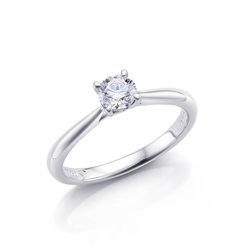 Solitario Verona de Oro Blanco y diamante SR 20-2