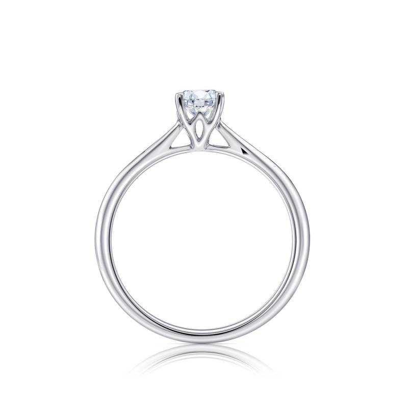 Solitario Verona de Oro Blanco y diamante SR 20-3