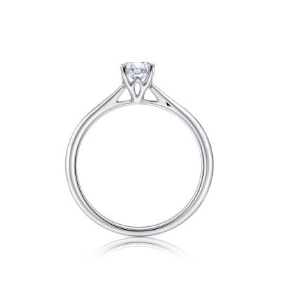 Solitario Verona de Oro Blanco y diamante SR 20-3