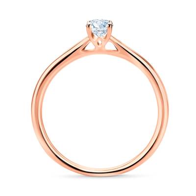 Solitario de Oro Rosa y Diamante SRR 57