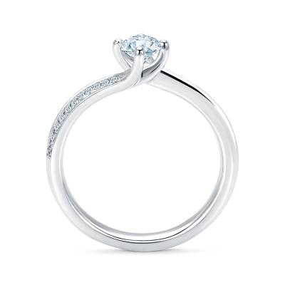 Anillo "Arba-B" de compromiso en oro de 18k con diamantes - SR 25