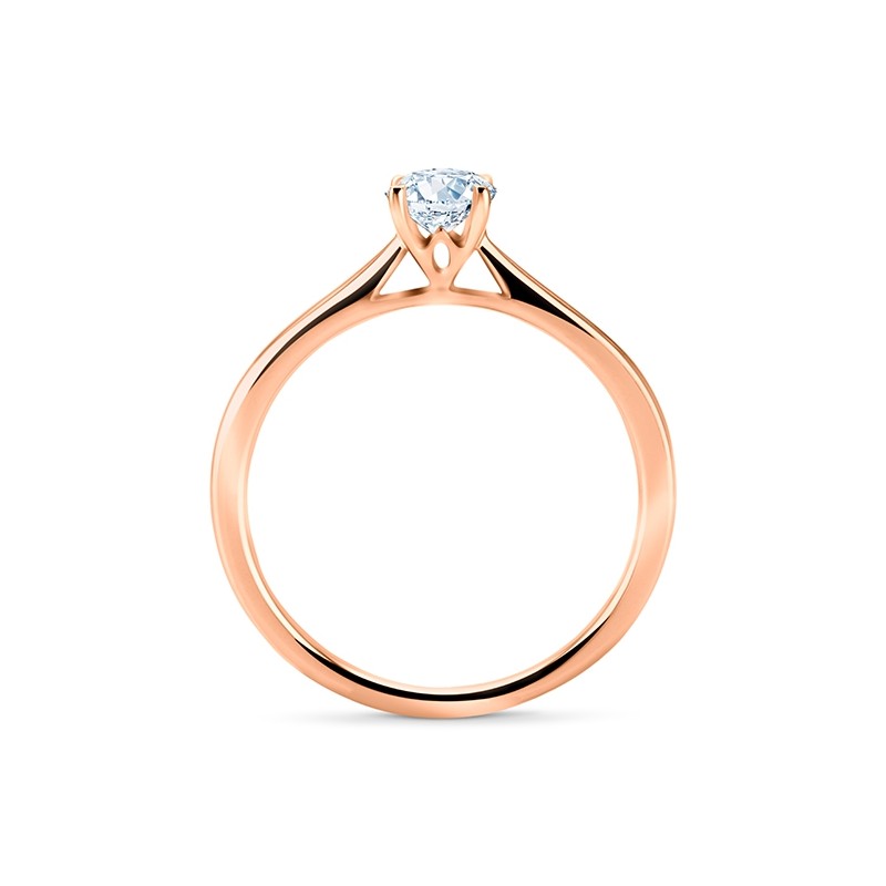 Sortija Clásica con Brillante "LIDO" de oro rosa