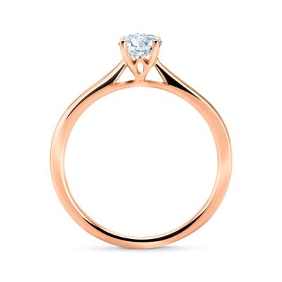 Sortija Clásica con Brillante "LIDO" de oro rosa