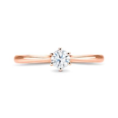 Solitario "Milan" compromiso oro rosa y diamante SR 30