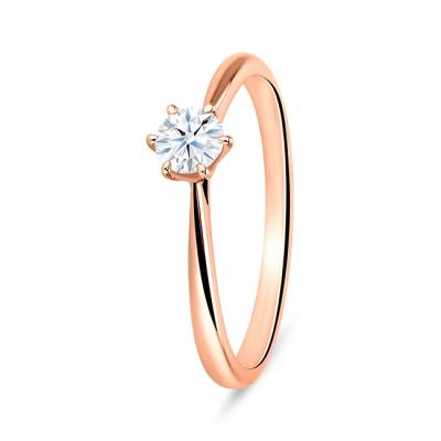 Solitario "Milan" compromiso oro rosa y diamante SR 30