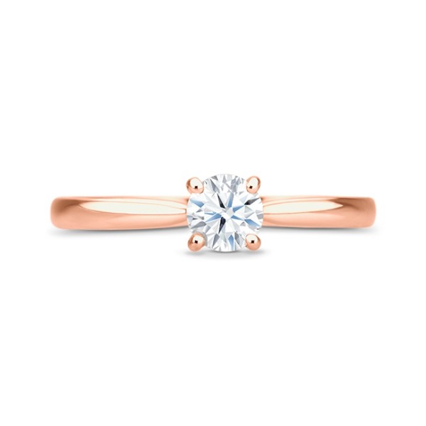 Anillo "Rose Harmony" Solitario Oro Rosa - SRR 10