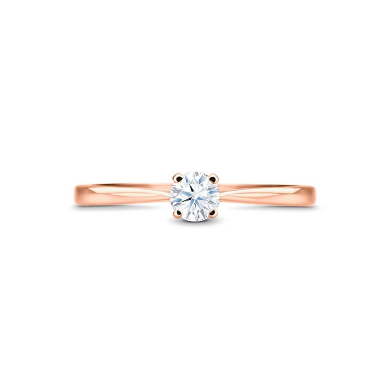 Sortija "Artemisa" en Oro rosa con brillante para mujer