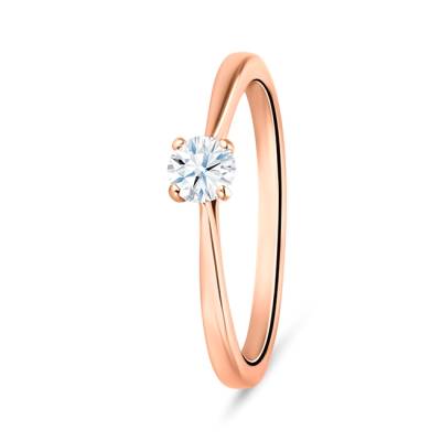 Sortija "Artemisa" en Oro rosa con brillante para mujer