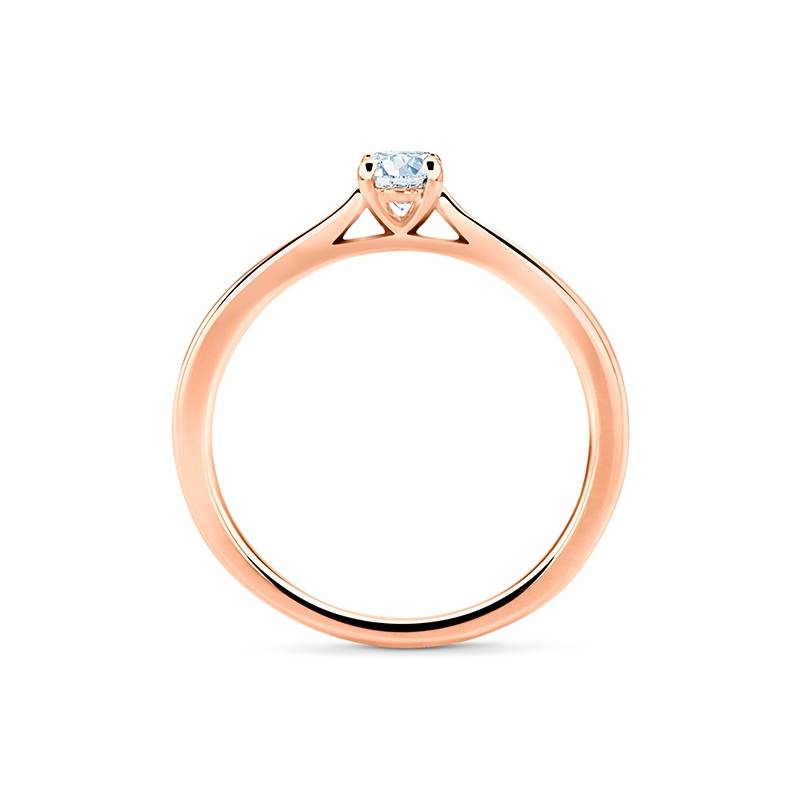 Sortija "Artemisa" en Oro rosa con brillante para mujer