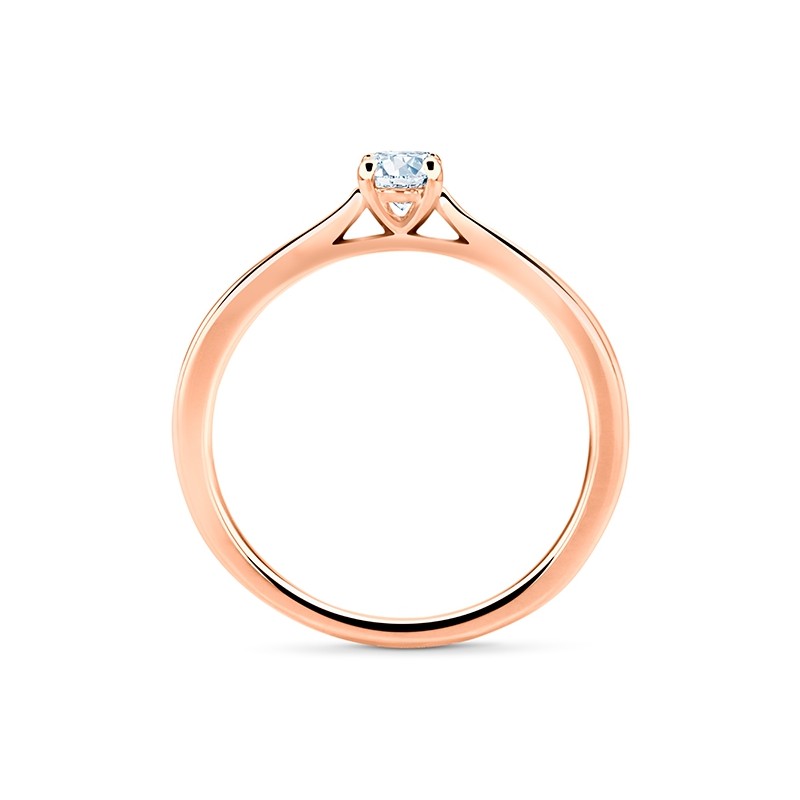 Sortija "Artemisa" en Oro rosa con brillante para mujer