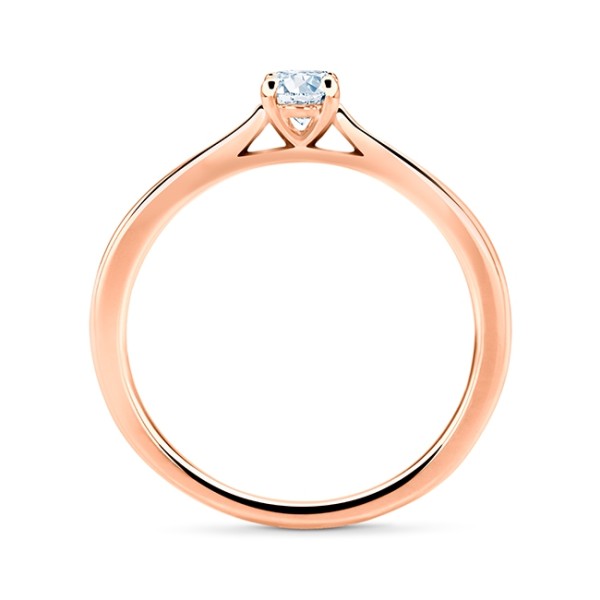 Sortija "Artemisa" en Oro rosa con brillante para mujer