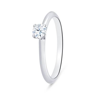 Anillo "HAIFA" solitario fabricado en oro y diamante