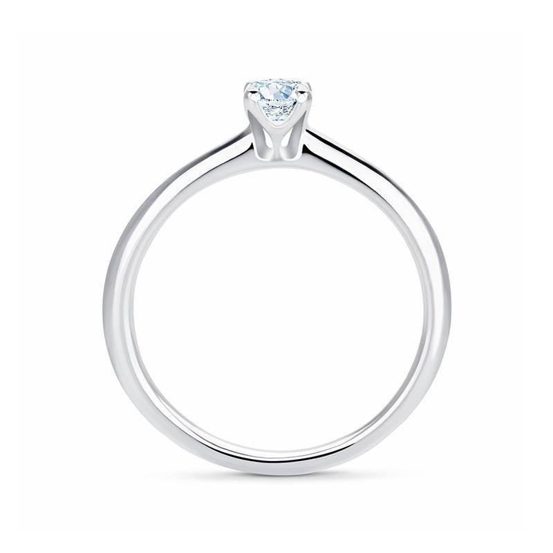 Anillo "HAIFA" solitario fabricado en oro y diamante