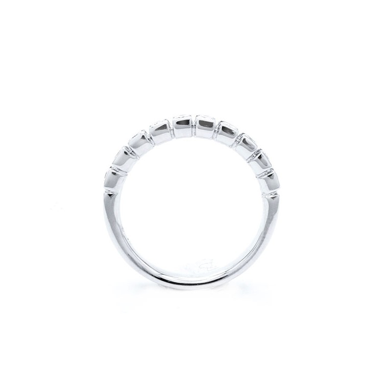 alianzas en oro blanco con brillantes