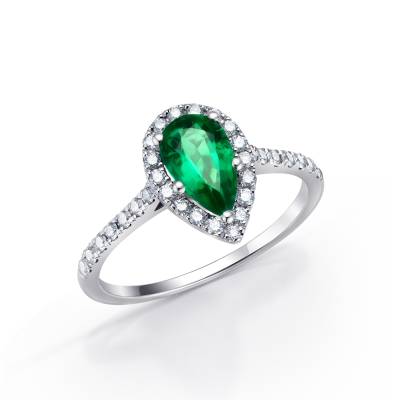 anillos con esmeraldas y brillantes