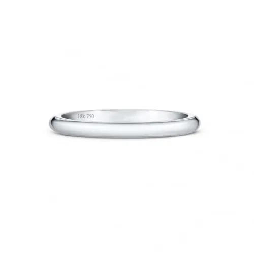 Alianza de oro blanco 2.5 por 1.2mm de 18k Modelo B2OB