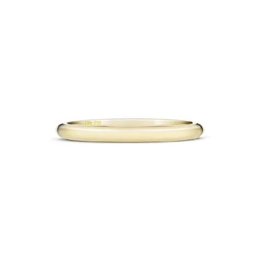 Alianza Media caña oro amarillo 18k 2 x 1.2mm Modelo B1OA