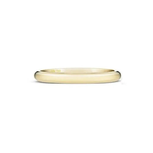 Alianza de oro amarillo 2.5 x 1.2 mm media caña Modelo B2OA