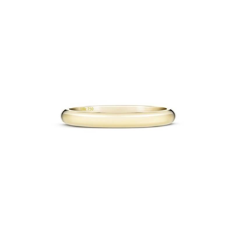 Alianza de oro amarillo 18k  3 por 1.5 mm Modelo confort D2OA