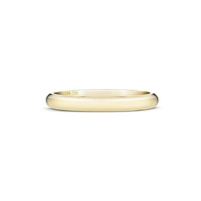 Alianza de oro amarillo 18k  3 por 1.5 mm Modelo confort D2OA