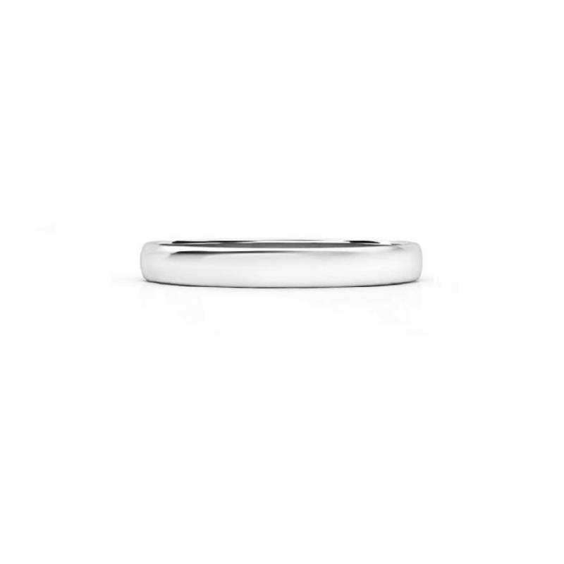 Alianza de oro blanco 18k Plana de 2.5 x 1.2 mm Modelo C2OB