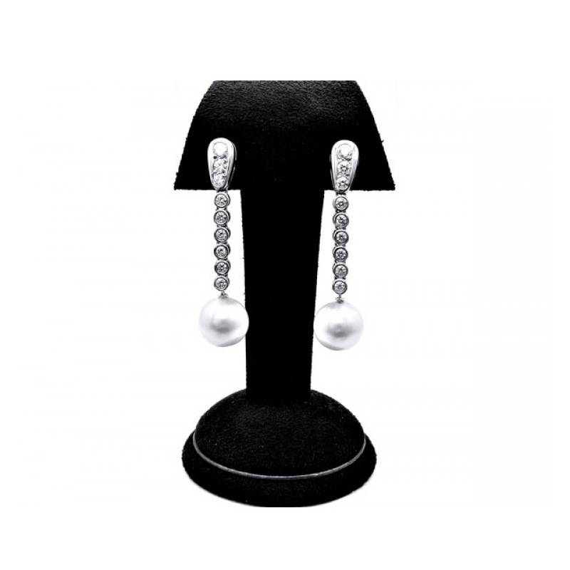 pendientes de perlas largos